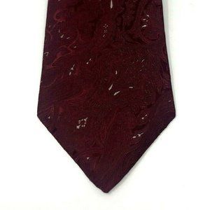 JOE JOSEPH ABBOUD Mens Necktie TIE Burgundy Cream